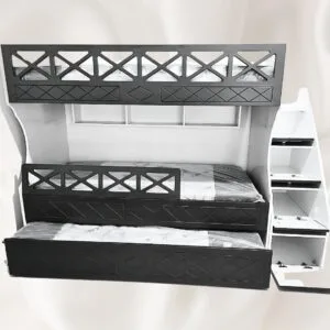 Antrasit Çapraz Desenli MDF Ranza 6 Antrasit Çapraz Desenli MDF Ranza