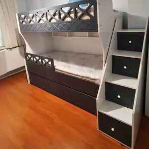 Antrasit Çapraz Desenli MDF Ranza 4 Antrasit Çapraz Desenli MDF Ranza