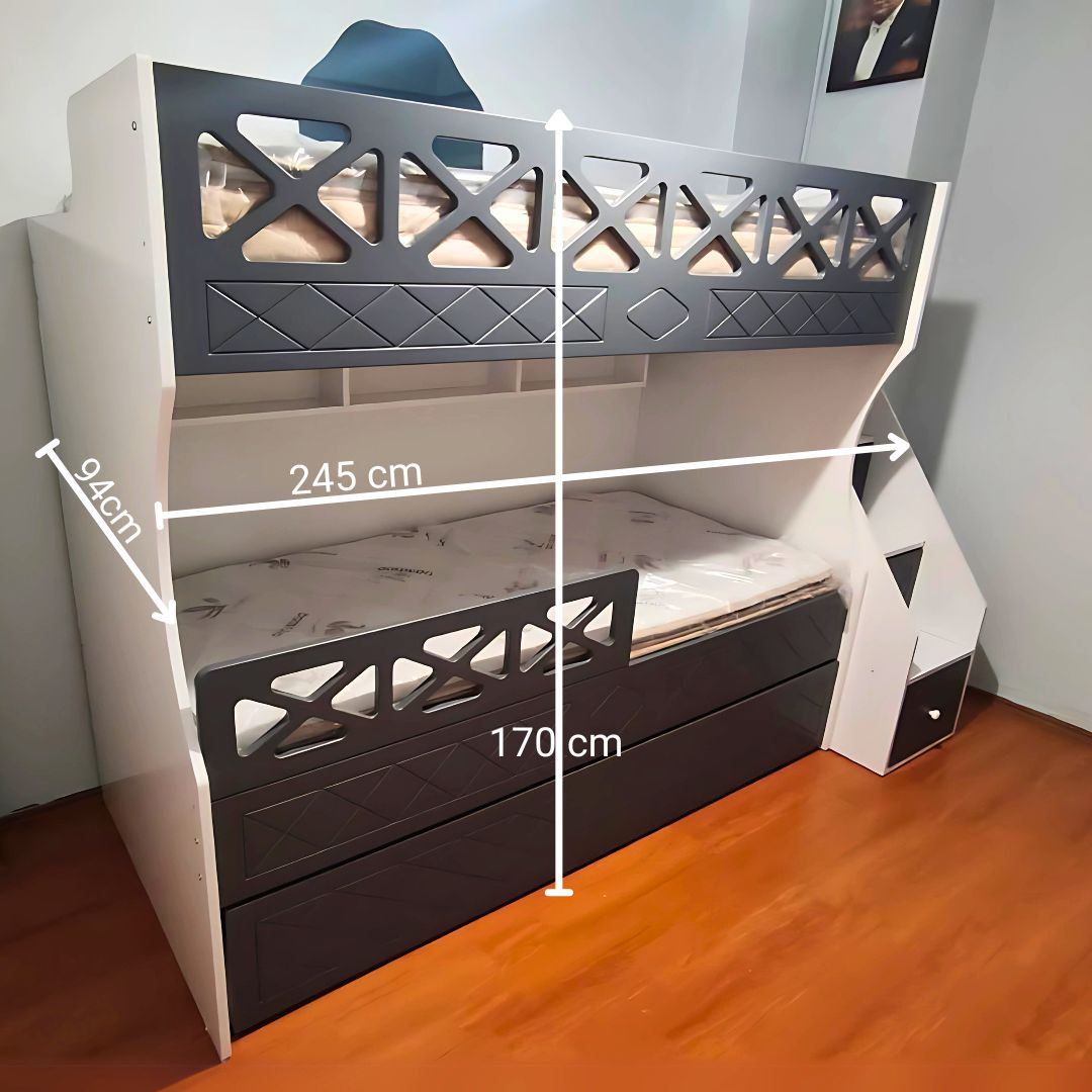 Antrasit Çapraz Desenli MDF Ranza 10 Antrasit Çapraz Desenli MDF Ranza