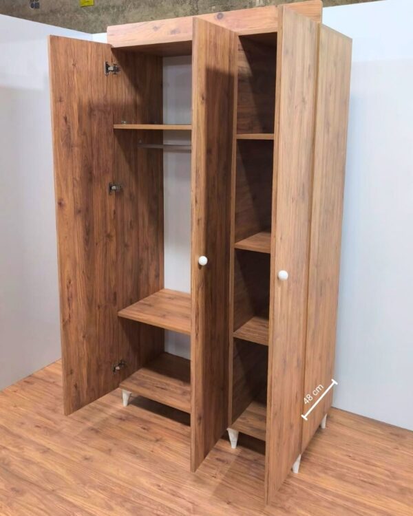 Atlantik 3 Kapaklı MDF Gardırop 2 Atlantik 3 Kapaklı MDF Gardırop