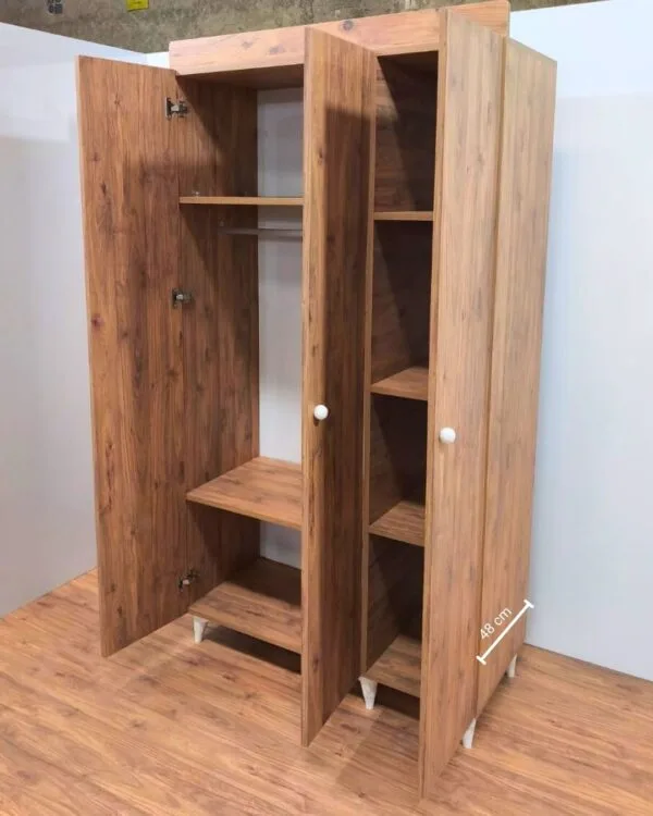 Atlantik 3 Kapaklı MDF Gardırop 2 Atlantik 3 Kapaklı MDF Gardırop