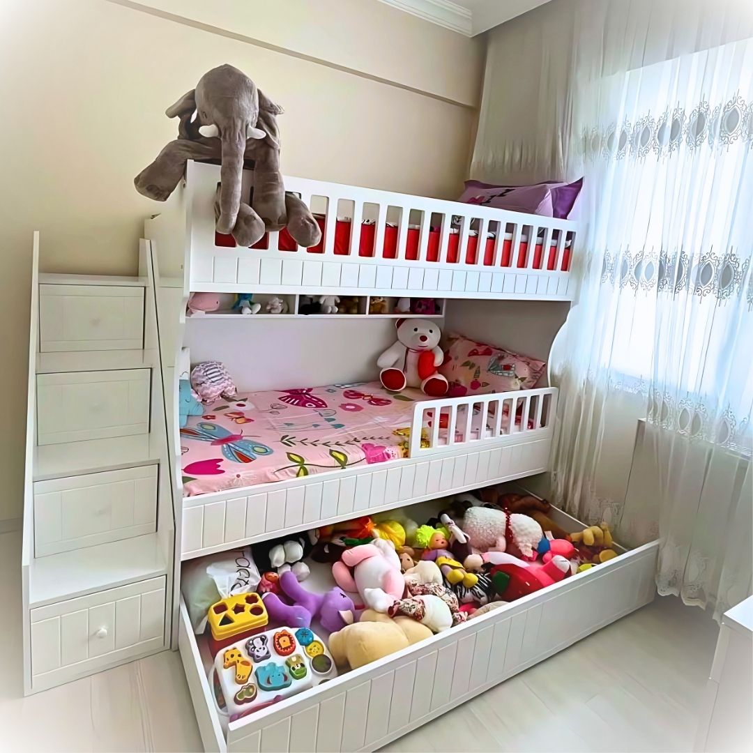 Anasayfa 10 Beyaz Oymalı Ranza
