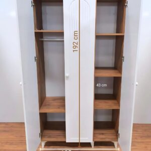 Kemer Motifli 3 Kapaklı MDF Gardırop 9 Kemer Motifli 3 Kapaklı MDF Gardırop - Görsel 5