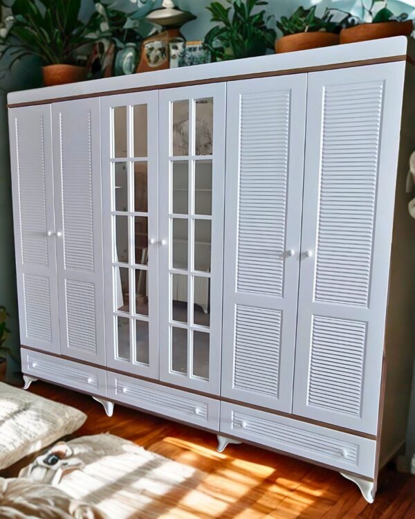 Pancur 6 Kapaklı MDF Gardırop 3 Pancur 6 Kapaklı MDF Gardırop