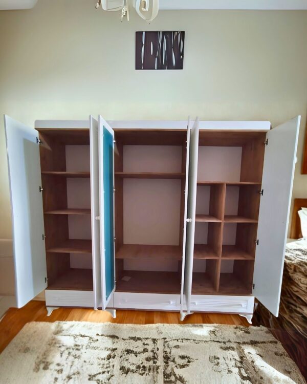Pancur 6 Kapaklı MDF Gardırop 2 Pancur 6 Kapaklı MDF Gardırop