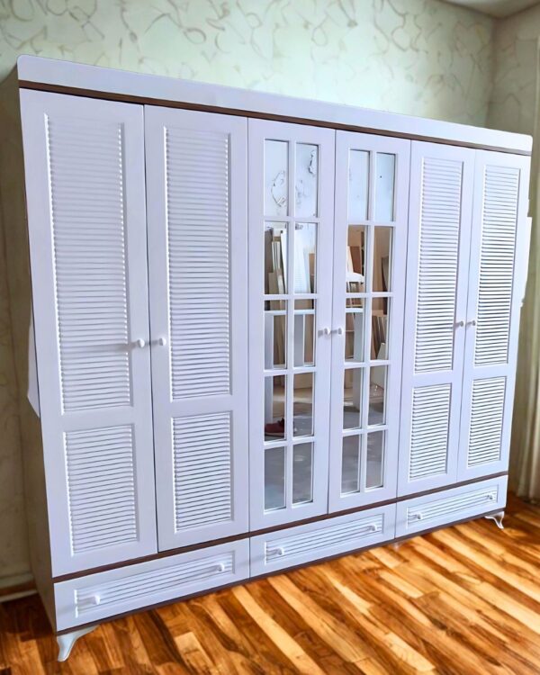 Pancur 6 Kapaklı MDF Gardırop 5 Pancur 6 Kapaklı MDF Gardırop