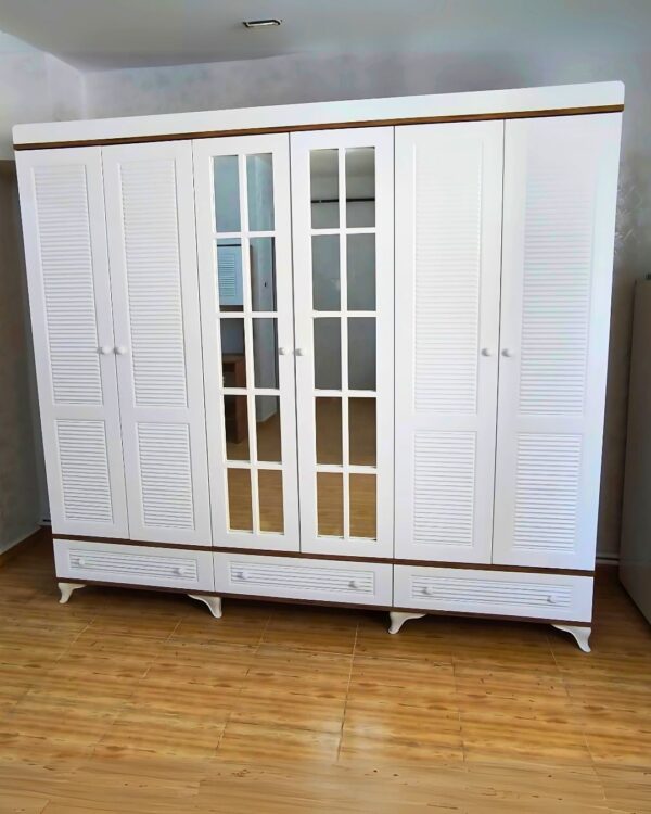 Pancur 6 Kapaklı MDF Gardırop 1 Pancur 6 Kapaklı MDF Gardırop