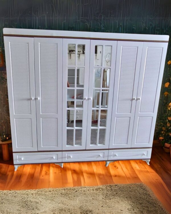 Pancur 6 Kapaklı MDF Gardırop 4 Pancur 6 Kapaklı MDF Gardırop