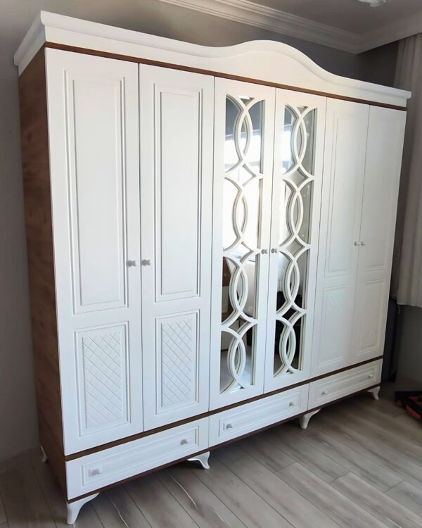 Sarmaşık 6 Kapaklı MDF Gardırop 1 Sarmaşık 6 Kapaklı MDF Gardırop